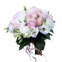 букет невесты с кустовой розой