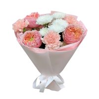 букет с пионовидной розой в Барановичах