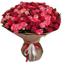 букет из кустовых роз в Барановичах, букет цветов - Барановичи