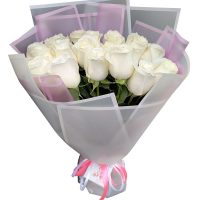 букет белых роз в Барановичах