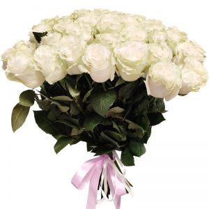 букет 39 белых роз в Барановичах